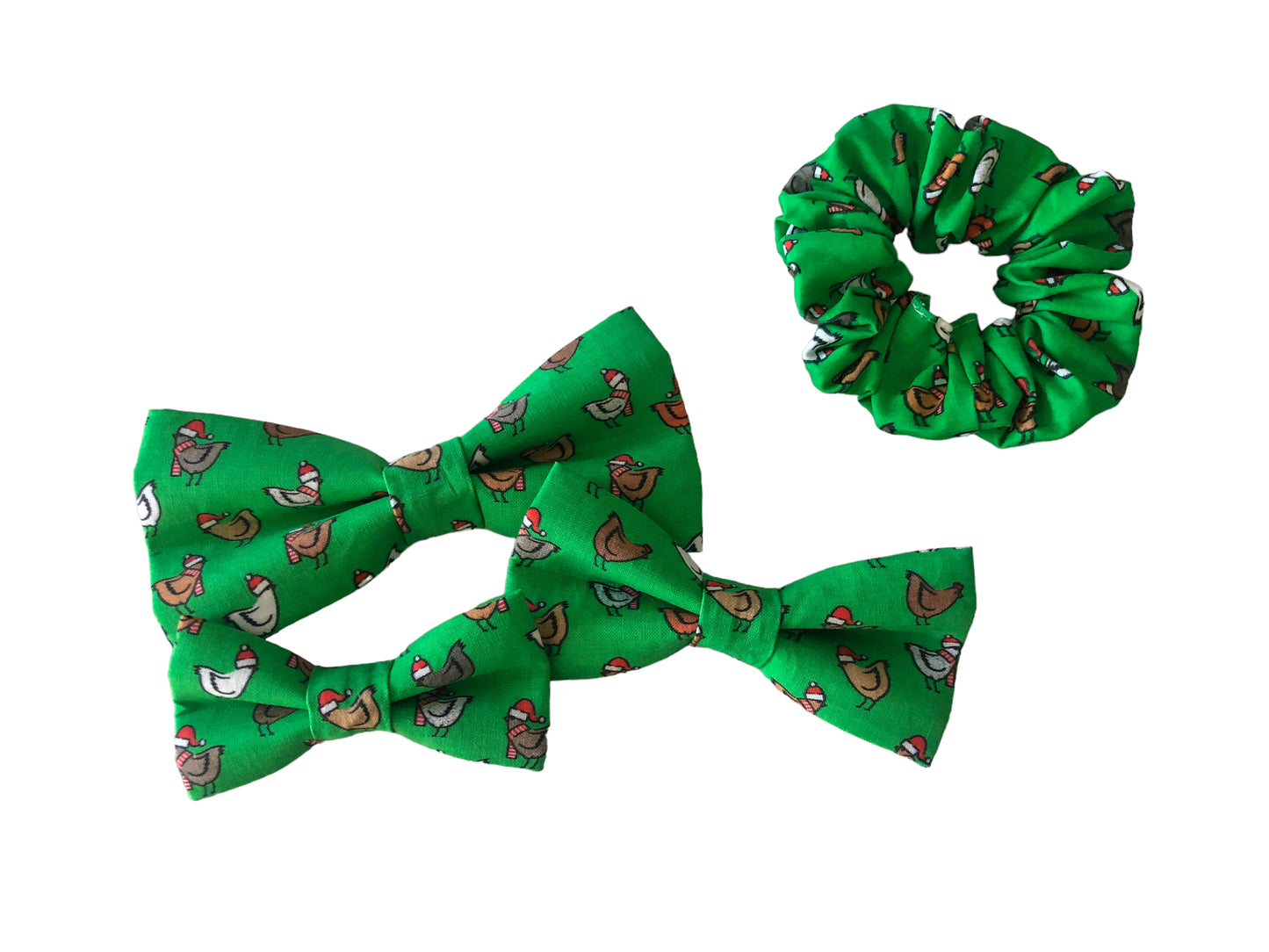 Christmas Chickens Scrunchies