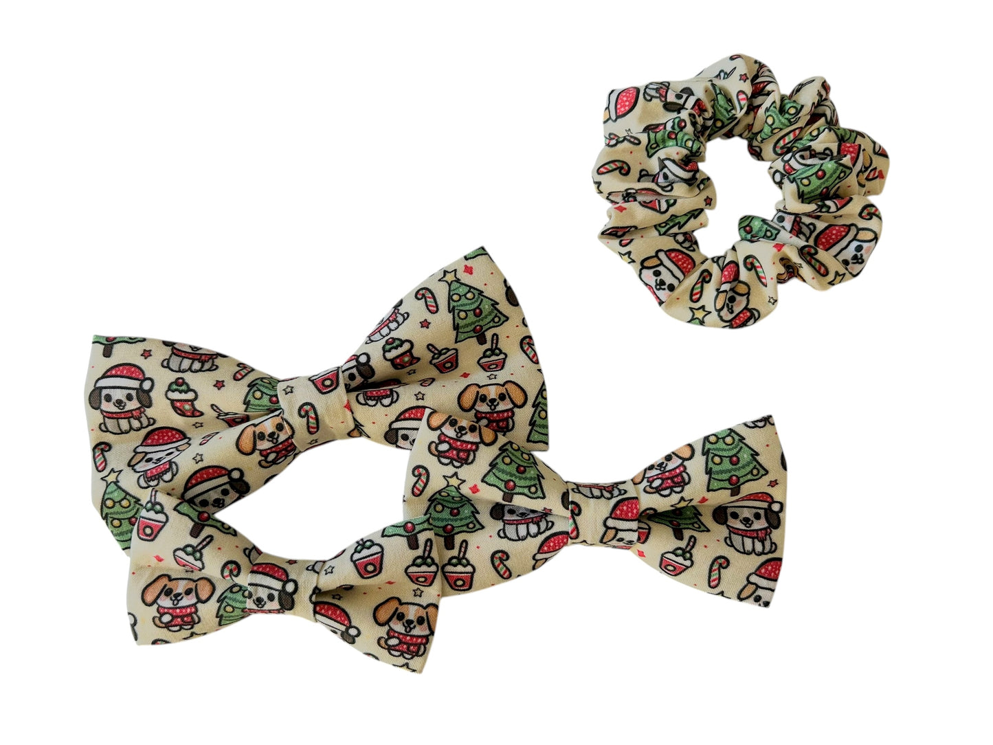 Cute Christmas Dogs Scrunchies