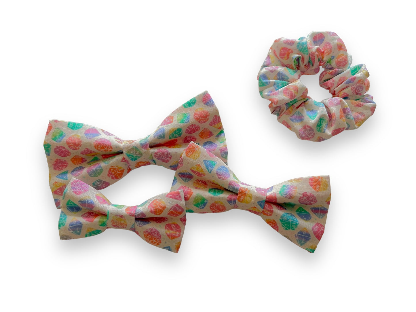 DnD Dice - Light Scrunchies