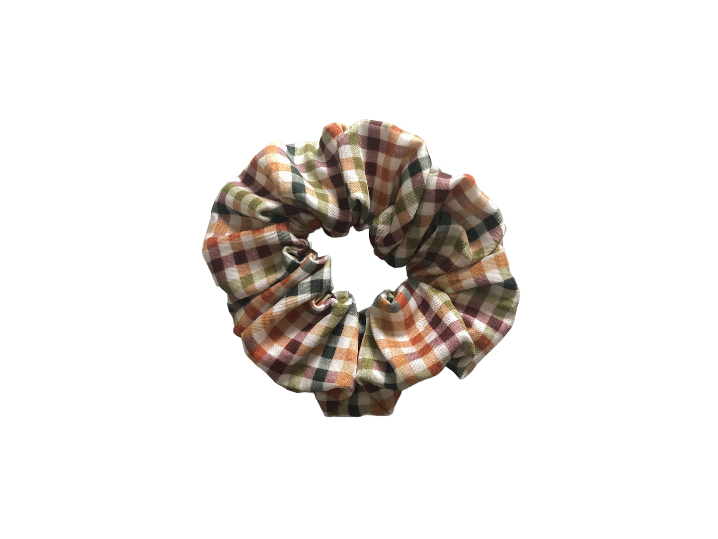 Fall Gingham Scrunchies