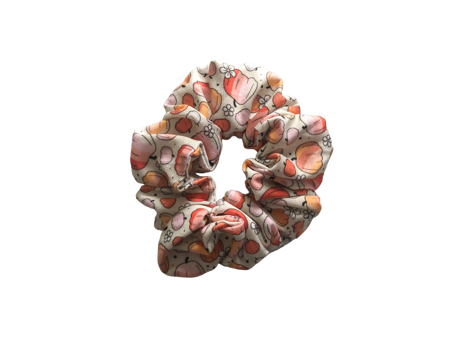 Groovy Pumpkins & Daisies Scrunchies