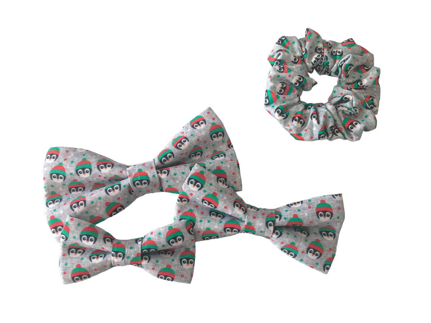 Holiday Penguins Scrunchies