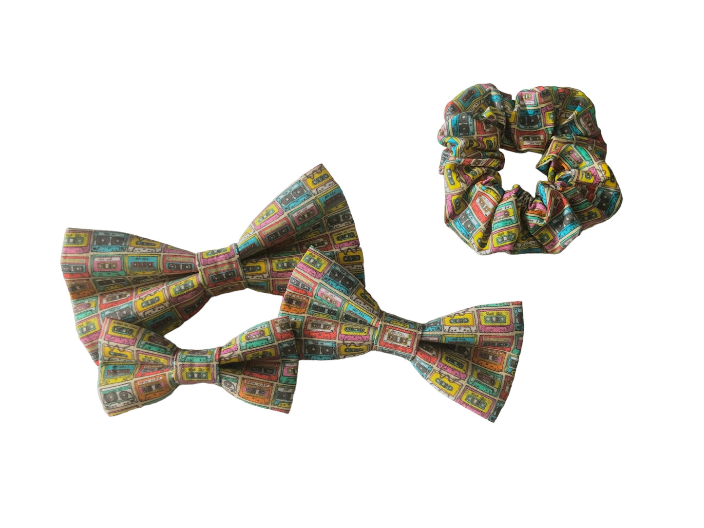 Retro Cassette Tapes Scrunchies