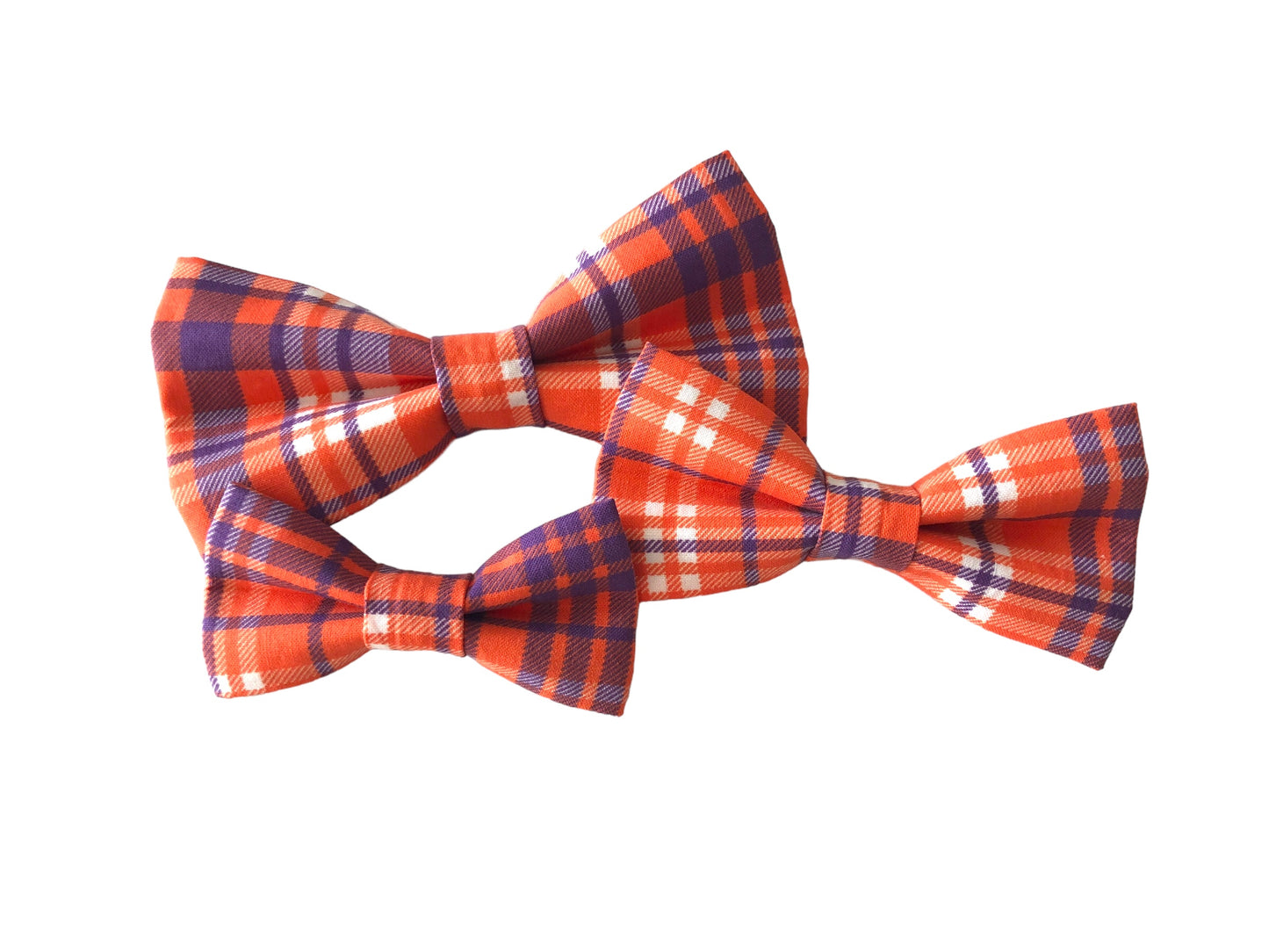 Traditional Orange and Purple Plaid