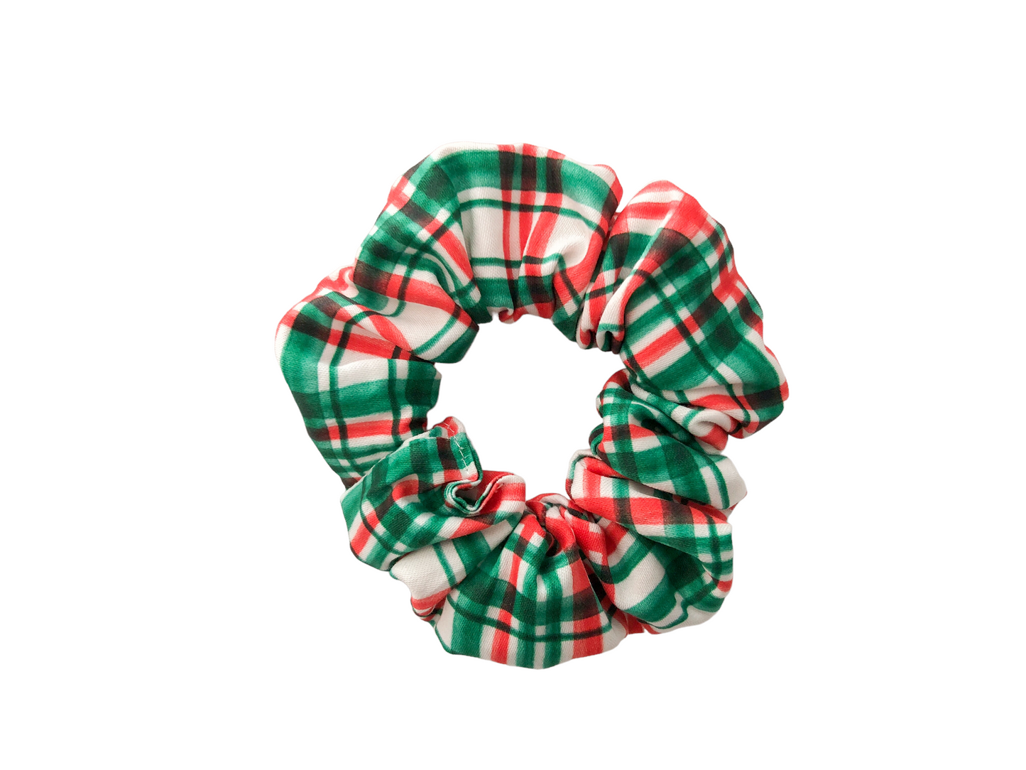 Christmas Plaid Scrunchies
