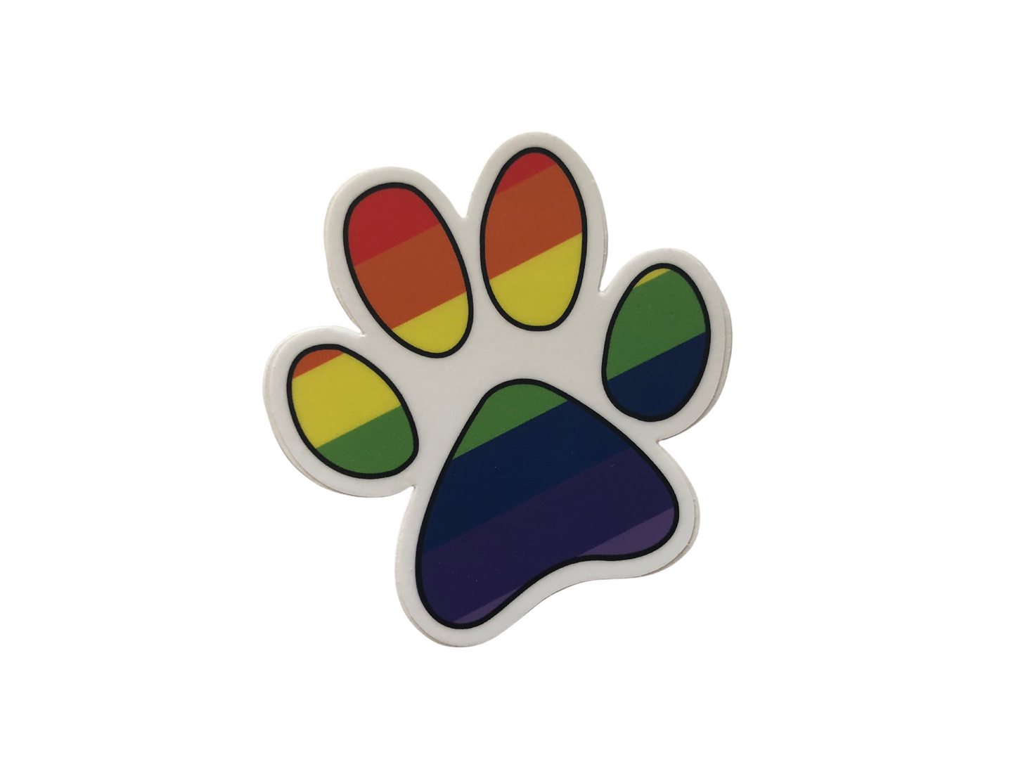 Paw Print - Rainbow