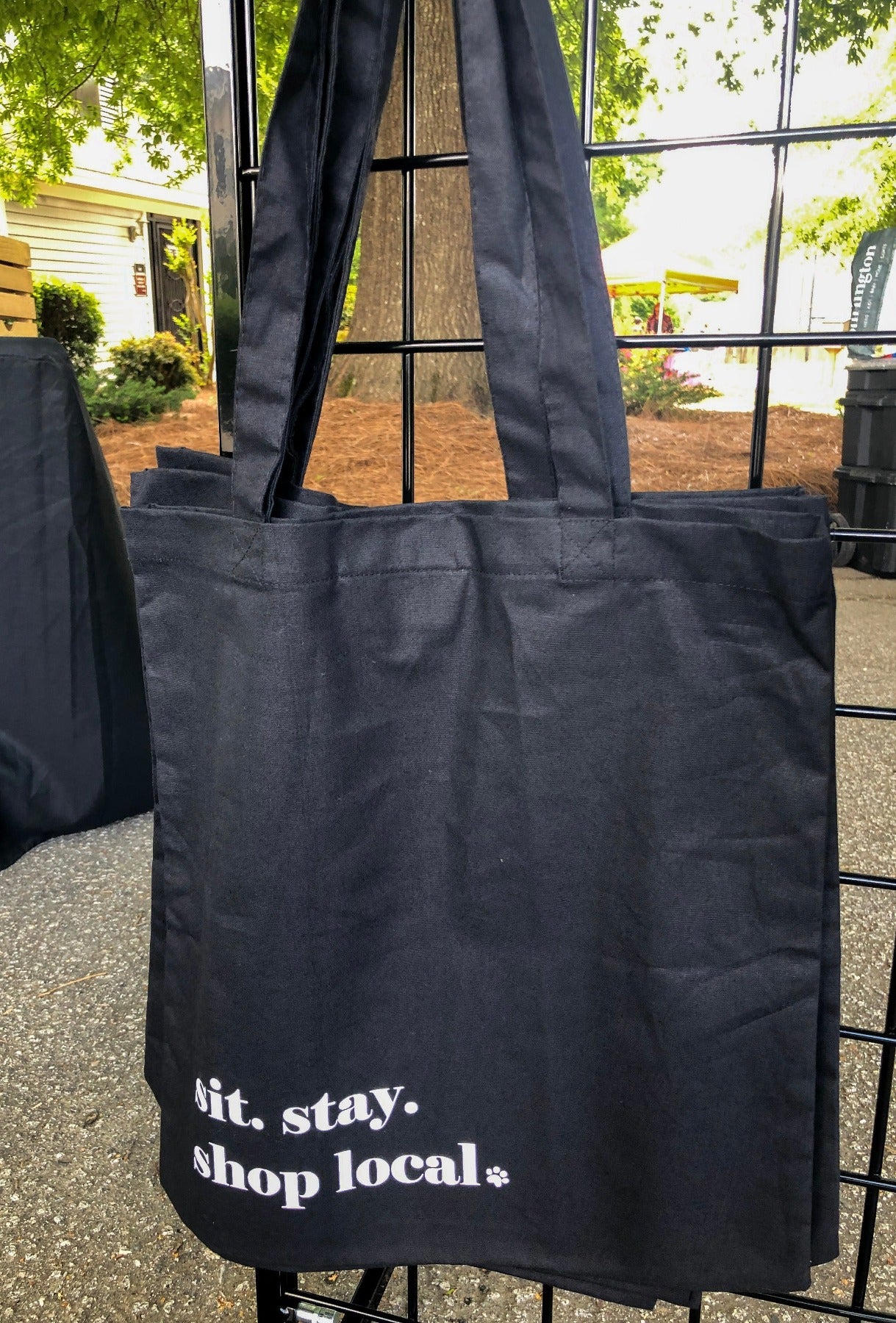 Market Bag - Sit. Stay. Shop Local. - Black