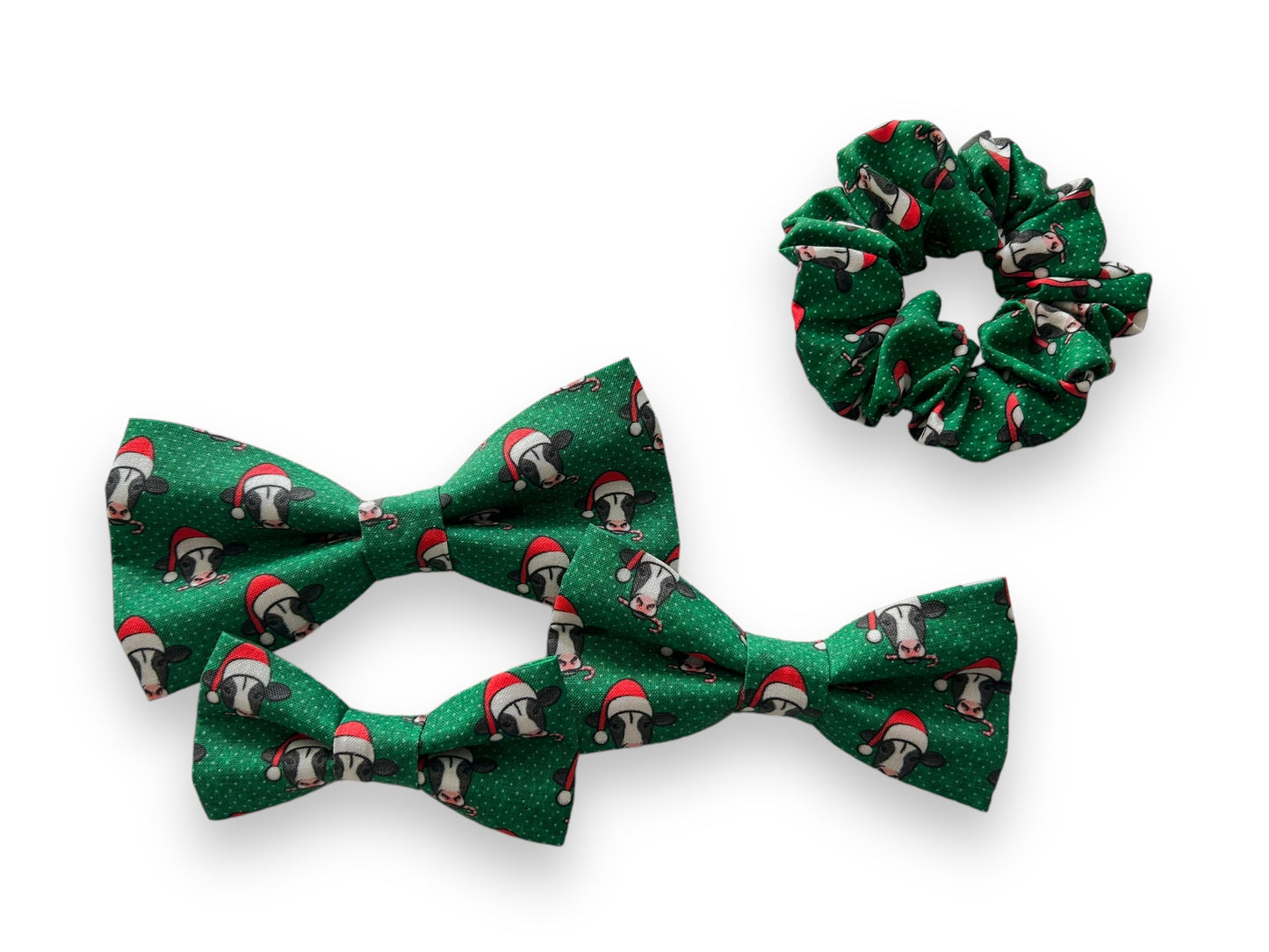 Christmas Cows Scrunchies