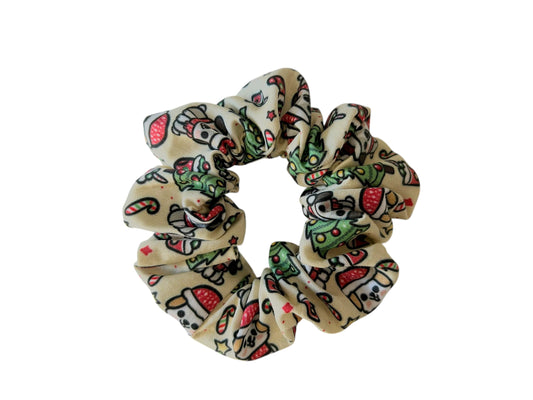 Cute Christmas Dogs Scrunchies