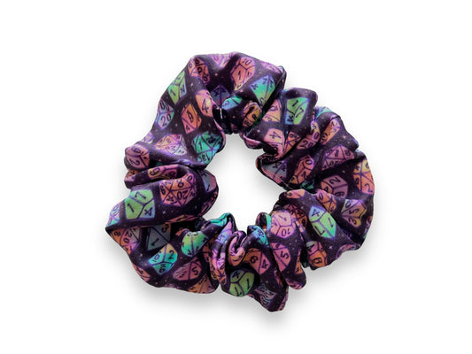 DnD Dice - Dark Scrunchies