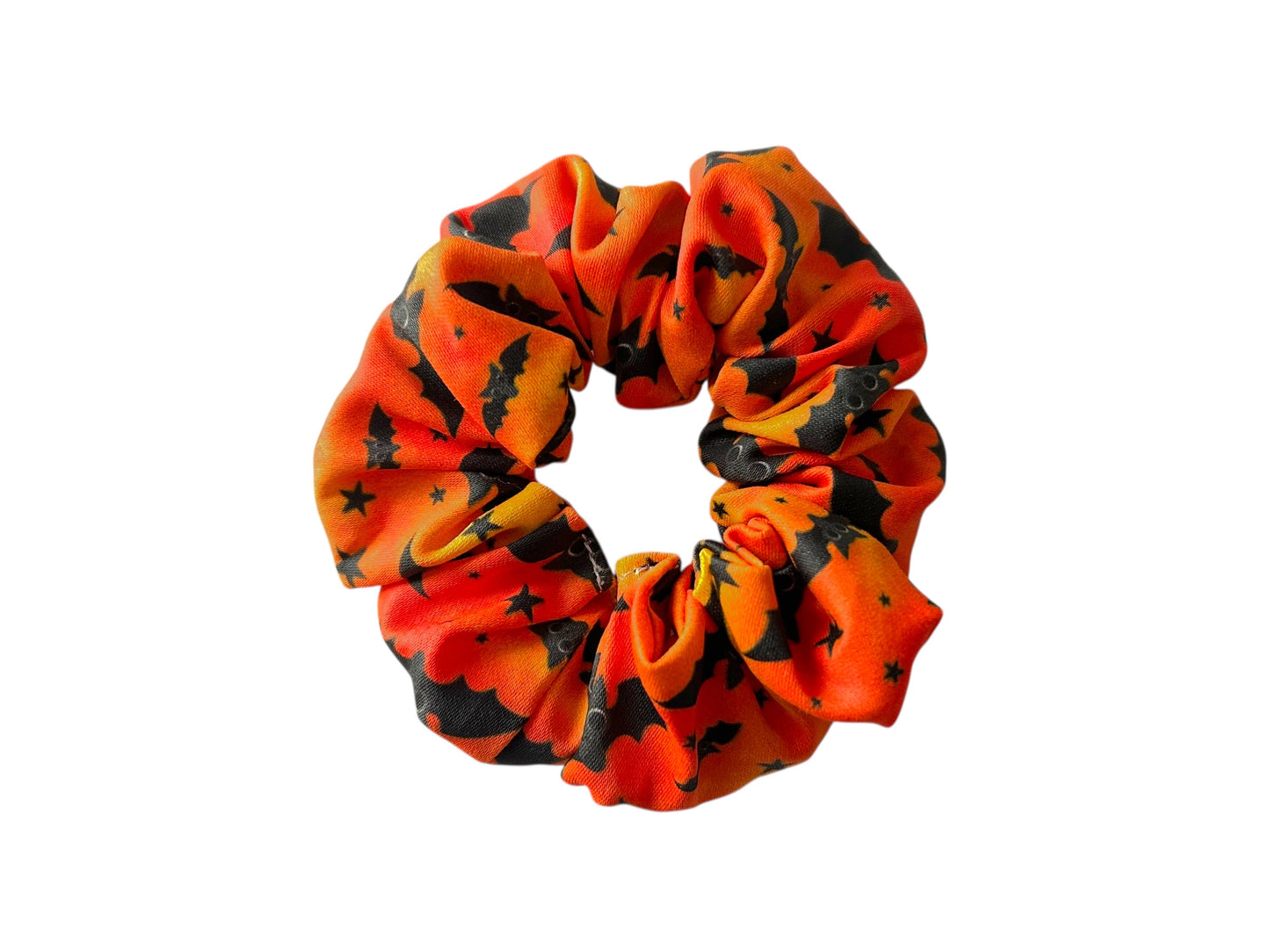 Orange Bats Scrunchie