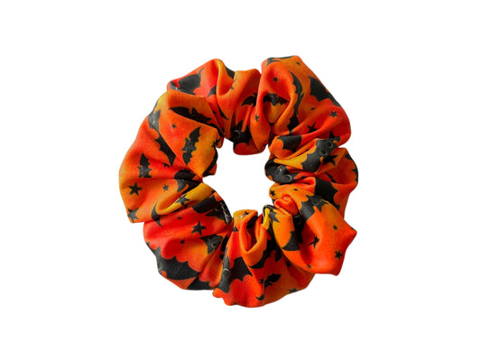 Orange Bats Scrunchie