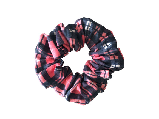 Pink and Navy Scrunchies