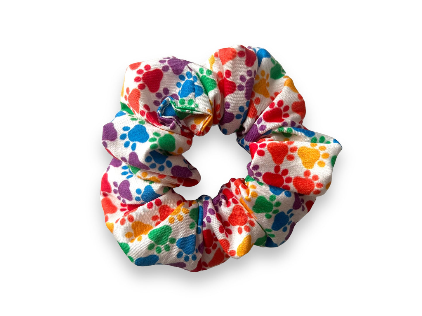 Paw Prints - Rainbow Scrunchies