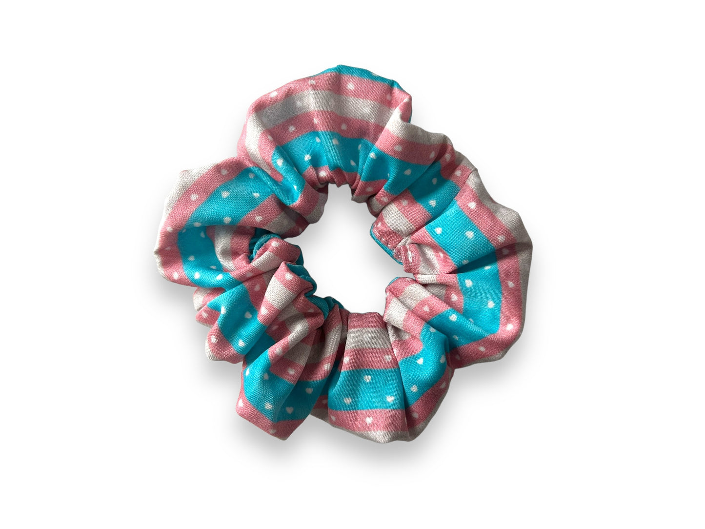 Trans Flag Scrunchies