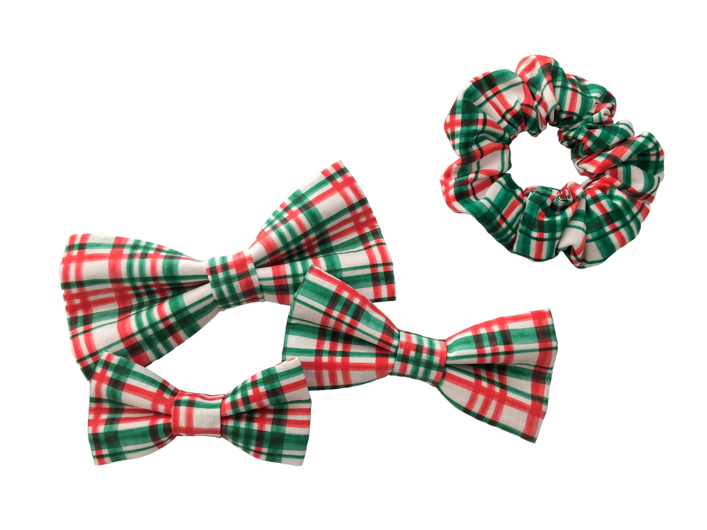 Christmas Plaid Scrunchies