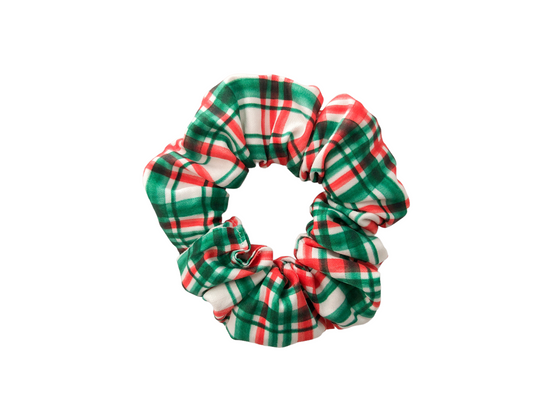 Christmas Plaid Scrunchies