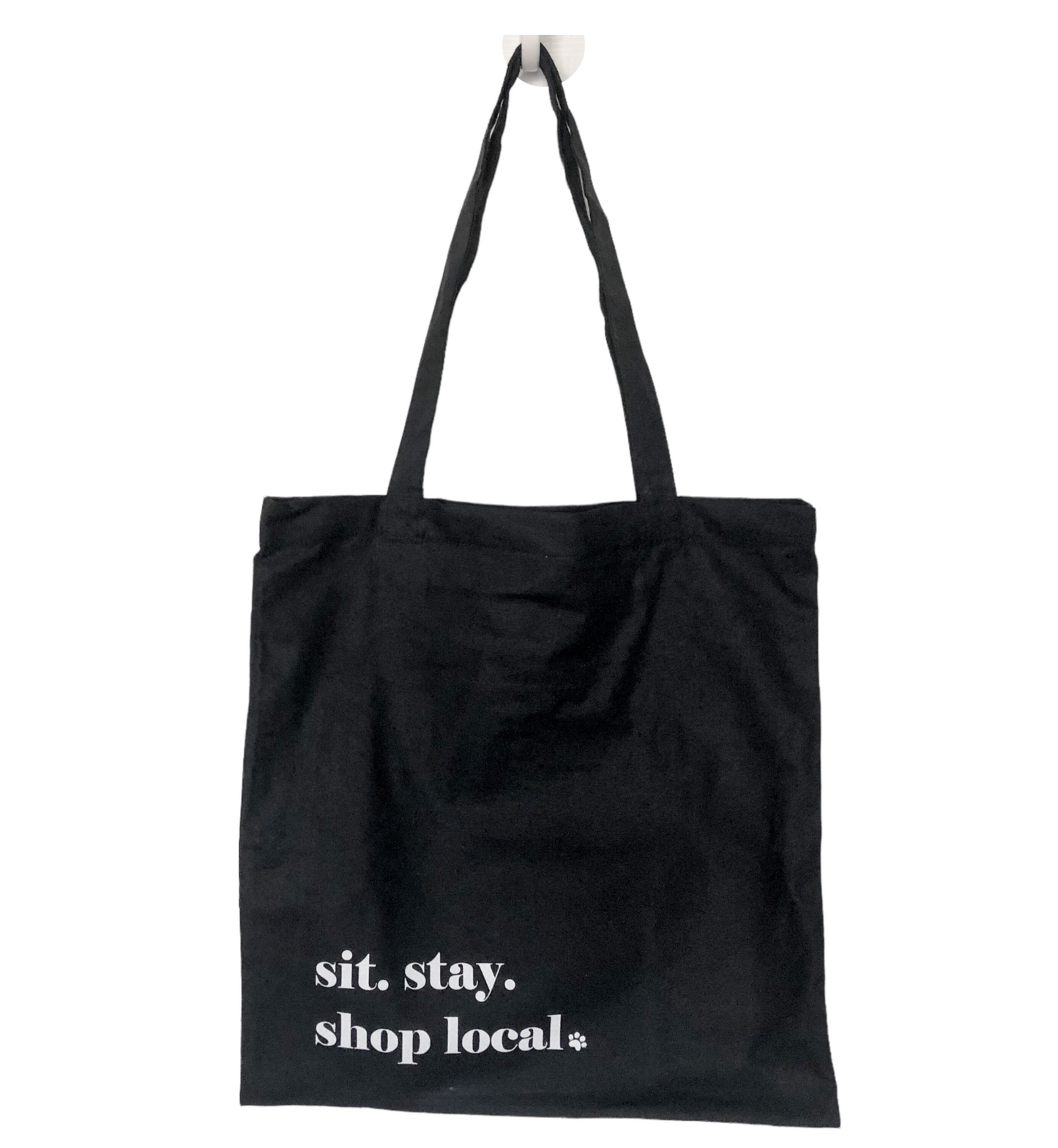 Market Bag - Sit. Stay. Shop Local. - Black